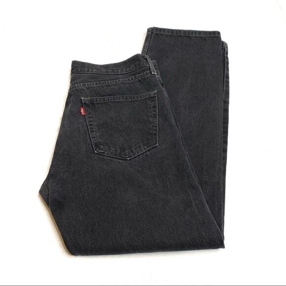 Levi’s black 505 straight leg jeans size 34 X 32 - Picture 7 of 16